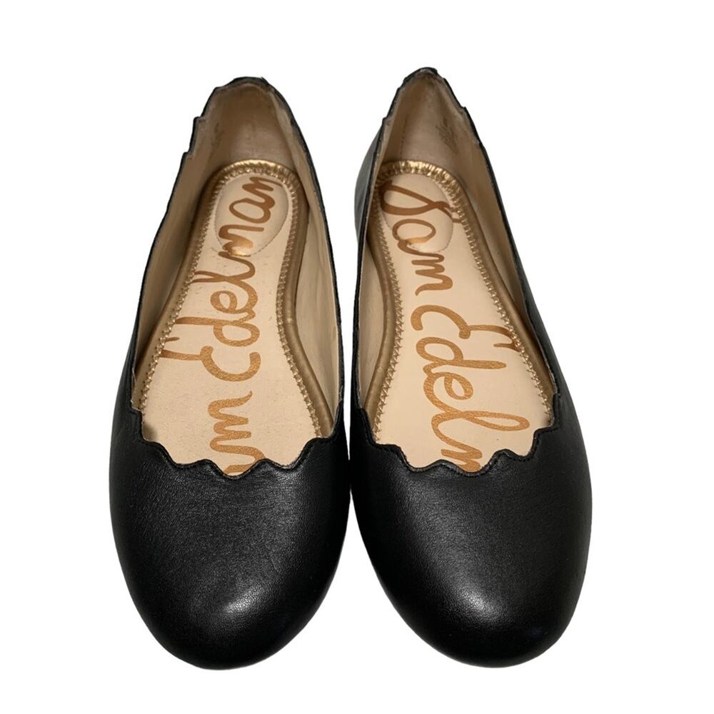 Sam Edelman Finnegan Leather Scallop Flats Size 6M